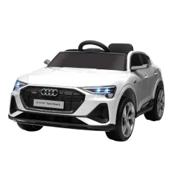 Homcom - Coche eléctrico Audi e-tron 12V blanco