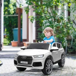 Homcom - Coche Eléctrico Audi Q5 Blanco