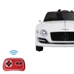 Homcom - Coche Eléctrico Bentley GT Blanco con control remoto