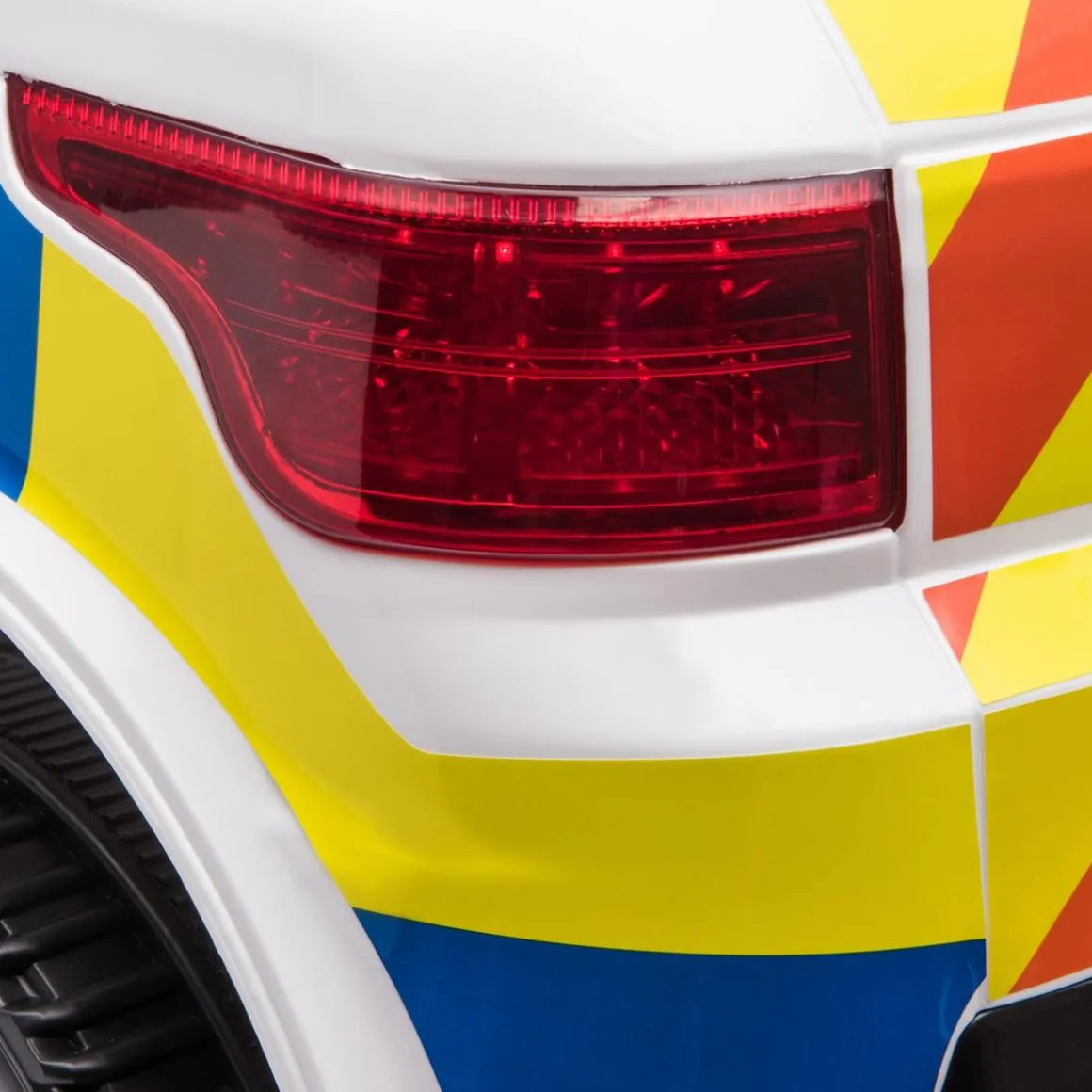 Homcom - Coche eléctrico de policía con mando