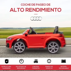 Homcom - Coche Eléctrico Infantil Audi TT HomCom