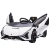 Homcom - Coche eléctrico Lamborghini blanco