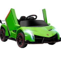 Homcom - Coche Eléctrico Lamborghini Veneno Verde