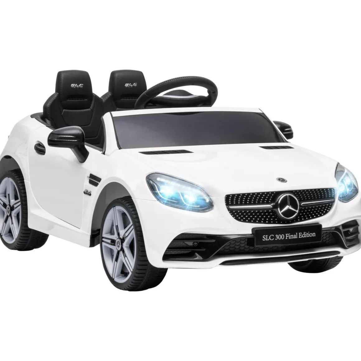 Homcom - Coche eléctrico Mercedes blanco
