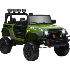 Homcom - Coche eléctrico Verde con mando