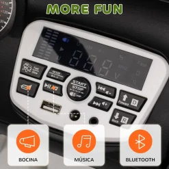 Homcom - Coche eléctrico Verde con mando