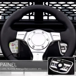 Homcom - Coche todoterreno eléctrico blanco