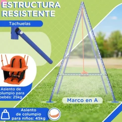 Homcom - Columpio infantil individual