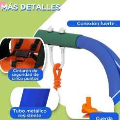 Homcom - Columpio infantil individual