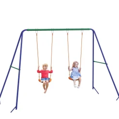 Homcom - Columpio infantil doble asiento