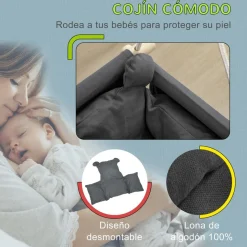 Homcom - Columpio para bebés con altura ajustable