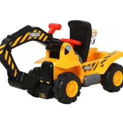 Homcom - Correpasillos 4 en 1 Excavadora Juguete HomCom