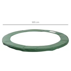 Homcom - Cubierta de protección para cama elástica Ø 305 cm verde
