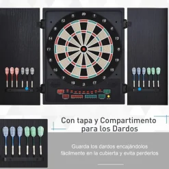 Homcom - Diana electrónica 12 dardos