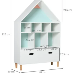 Homcom - Estantería de madera
