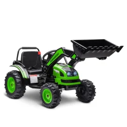 Homcom - Excavadora Tractor Vehículo de batería Verde