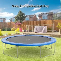 Homcom - Funda acolchada de protección borde camas elásticas 366 cm Azul