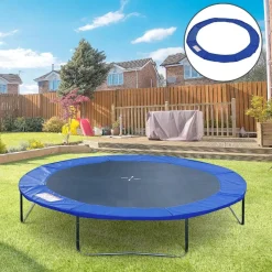 Homcom - Funda acolchada de protección borde camas elásticas 244 cm Azul