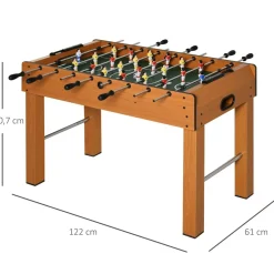 Homcom - Futbolín madera 122 x 61 cm