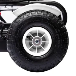 Homcom - Go Kart con pedales blanco-negro