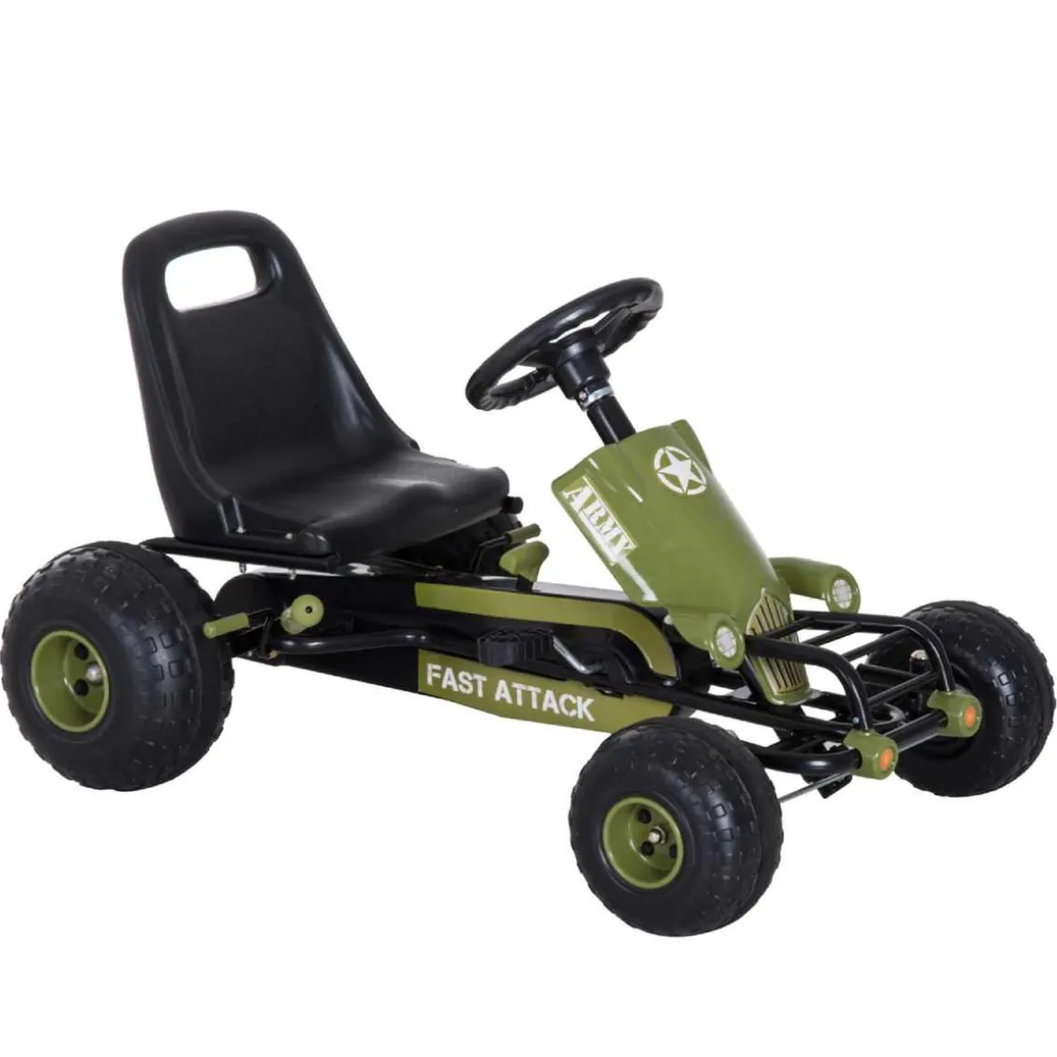 Homcom - Go Kart Racing Deportivo con Embrague