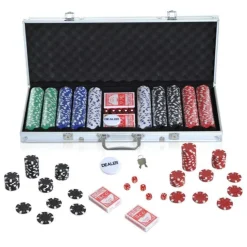 Homcom - Juego de Póker HomCom Aluminio