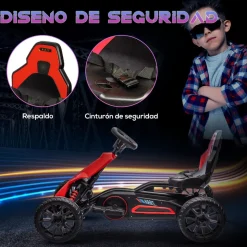 Homcom - Kart eléctrico infantil 2 velocidades