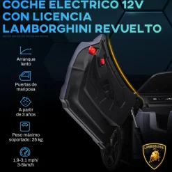 Homcom - Lamborghini Revuelto eléctrico Gris con mando