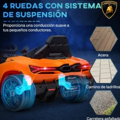 Homcom - Lamborghini Revuelto eléctrico Naranja con mando