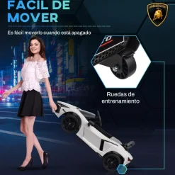 Homcom - Lamborghini Revuelto eléctrico Blanco con mando