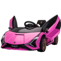 Homcom - Lamborghini SIAN eléctrico rosa