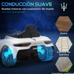 Homcom - Maserati MC20 eléctrico Blanco con mando