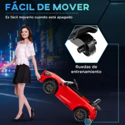 Homcom - Mercedes AMG GTR Batería con mando a distancia Rojo