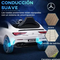 Homcom - Mercedes Benz AMG CLA 45 eléctrico Blanco con mando