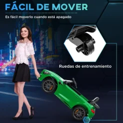 Homcom - Mercedes Benz AMG GTR eléctrico Verde con mando