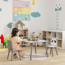 Homcom - Mesa con 2 sillas Panda