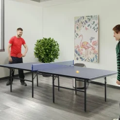 Homcom - Mesa de ping pong plegable con red