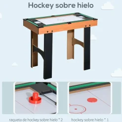 Homcom - Mesa multijuegos 4 en 1