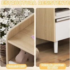 Homcom - Mesilla de noche infantil