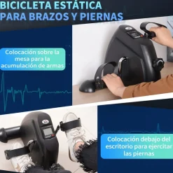 Homcom - Mini Bicicleta estática 2 en 1