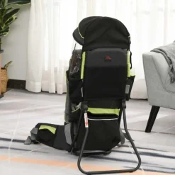 Homcom - Mochila Portabebés Plegable con Dosel