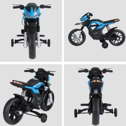 Homcom - Moto eléctrica batería con ruedas de equilibrio