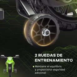 Homcom - Moto eléctrica batería 6 V Verde