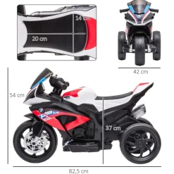 Homcom - Moto eléctrica BMW HP4 roja