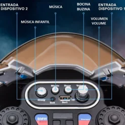 Homcom - Moto eléctrica BMW HP4 roja