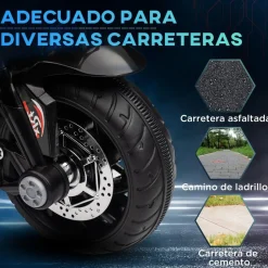 Homcom - Moto eléctrica con luz y música