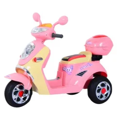 Homcom - Moto Eléctrica Infantil Tipo Triciclo HomCom