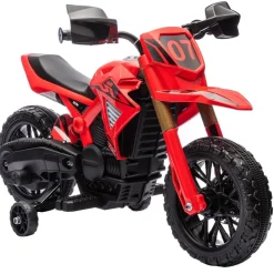 Homcom - Moto eléctrica para niños Rojo
