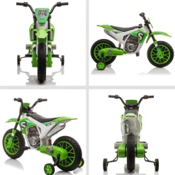 Homcom - Moto eléctrica 12V verde