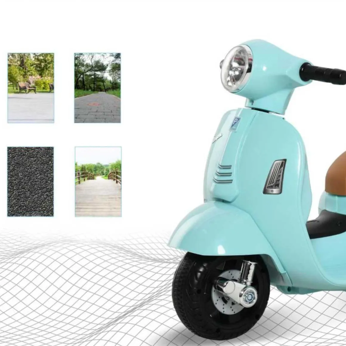 Homcom - Moto Eléctrica Vespa